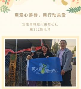 用愛心善待，用行動關(guān)愛--青峰創(chuàng)元集團(tuán)螢火蟲愛心活動第222期報道